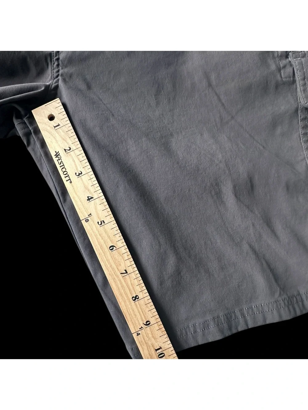 Orvis Men’s Cargo Shorts Gray Nylon Stretch Outdoor Hiking Fishing Size 40